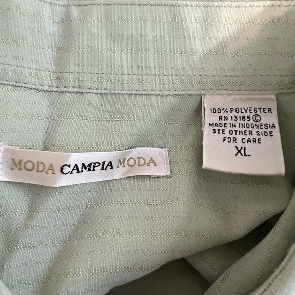 Moda Campia Moda Men’s Short Sleeve Button Down Shirt - Picture 4 of 4